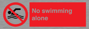 No swimming alone